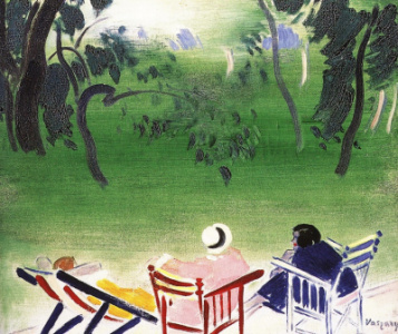 Kertben - A mű a kaposvári Rippl-Rónai Múzeum tulajdona.