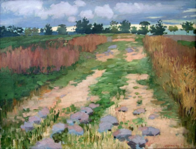 Mezei út (1898 k.) A mű a kaposvári Rippl-Rónai Múzeum tulajdona.